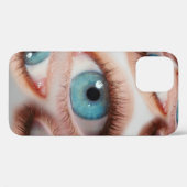 Psychedelische abstracte achtergrond van vervormd  Case-Mate iPhone case (Achterkant (horizontaal))