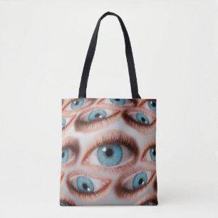 Psychedelische abstracte achtergrond van vervormd  tote bag
