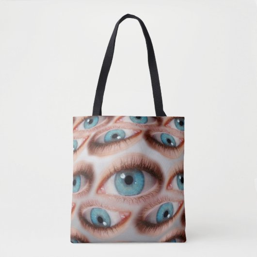 Psychedelische abstracte achtergrond van vervormd  tote bag (Voorkant)