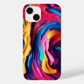 Psychedelische Abstracte kleurrijke verfstreken Case-Mate iPhone Case (Achterkant)