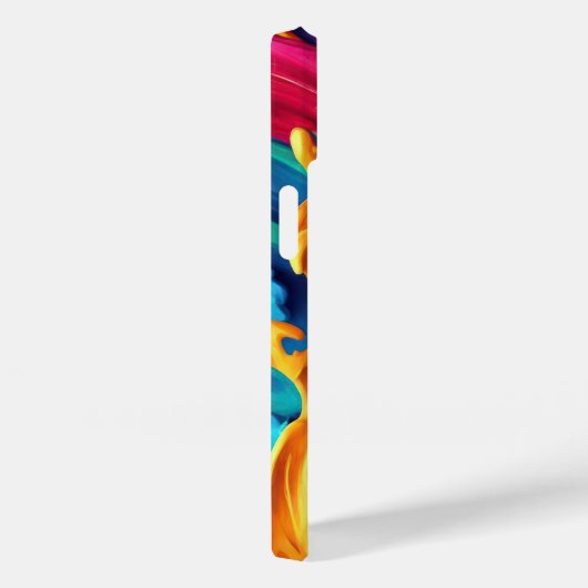 Psychedelische Abstracte kleurrijke verfstreken Case-Mate iPhone Case (Achterkant / Rechts)