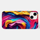 Psychedelische Abstracte kleurrijke verfstreken Case-Mate iPhone Case (Achterkant (horizontaal))