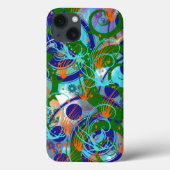 Psychedelische Abstracte Kunst Case-Mate iPhone Case (Achterkant)