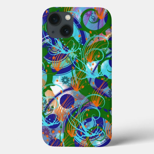 Psychedelische Abstracte Kunst Case-Mate iPhone Case (Achterkant)