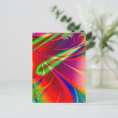 Psychedelische Abstracte vormen: Briefkaart (Staand voorkant)