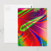 Psychedelische Abstracte vormen: Briefkaart (Voorkant / Achterkant)