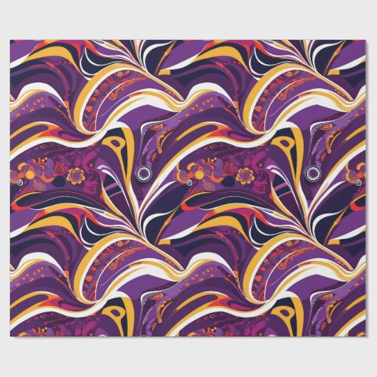 Psychedelische Abstracte wervelingen geschenken vo Cadeaupapier (Vlak)