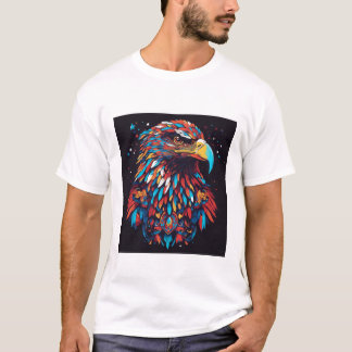psychedelische adelaarsblik t-shirt