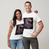 psychedelische adelaarsblik t-shirt (Unisex)