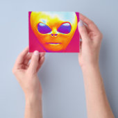 Psychedelische Alien Flyer (Hand)