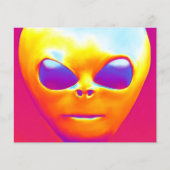 Psychedelische Alien Flyer (Voorkant)