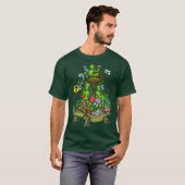 Psychedelische Alienstrip vrienden T-shirt (Voorkant volledig)