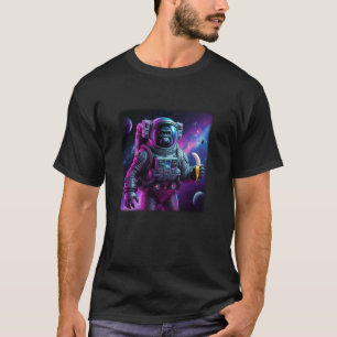 Psychedelische Apen Astronaut Grafisch T-shirt