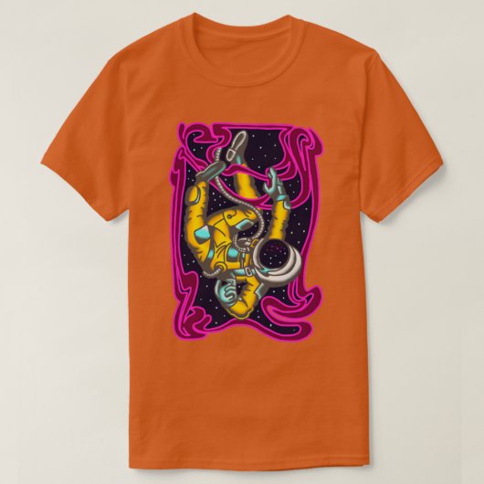 psychedelische astronautenruimte t-shirt (Design voorkant)