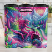 Psychedelische ATV: Levendige bergrit Thermosbeker