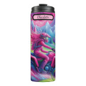 Psychedelische ATV: Levendige bergrit Thermosbeker (Voorkant)