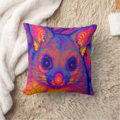 psychedelische Australische Bushtailed possum Kussen (Deken)