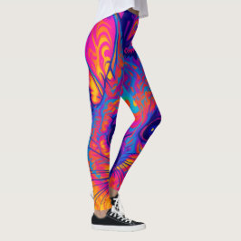 psychedelische Australische Bushtailed possum Leggings