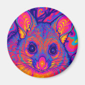 psychedelische Australische Bushtailed possum Magneet (Voorkant)