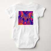 psychedelische Australische Bushtailed possum Romper (Achterkant)