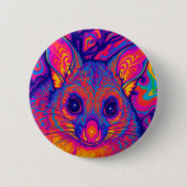 psychedelische Australische Bushtailed possum Ronde Button 5,7 Cm (Voorkant)