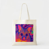 psychedelische Australische Bushtailed possum Tote Bag (Voorkant)