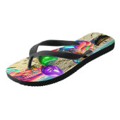 Psychedelische Ballonnen Kleurrijke Flip Flops Gem (Schuin)