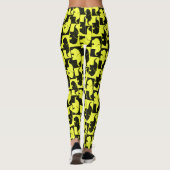 Psychedelische Banaan Olifant Dier Patroon Leggings (Achterkant)