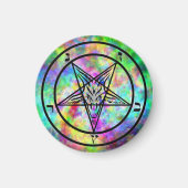 Psychedelische Baphomet Magneten (Voorkant)