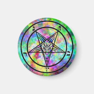 Psychedelische Baphomet Magneten