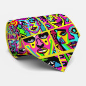 psychedelische beelden stropdas (Opgerold)