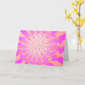 Psychedelische begroeting kaart (Gele Bloem)