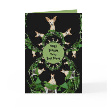 Psychedelische Beige Chihuahua Humoristische Verja