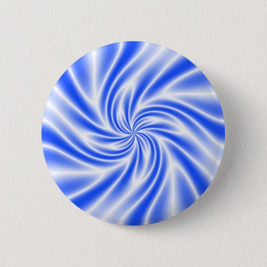 Psychedelische Blauwe Draaikolk Ronde Button 5,7 Cm (Voorkant)