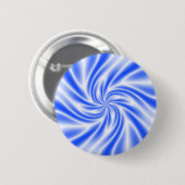 Psychedelische Blauwe Draaikolk Ronde Button 5,7 Cm (Voorkant /achterkant)