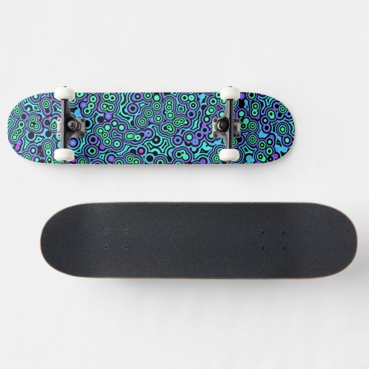 Psychedelische blobs persoonlijk skateboard (Horizontaal)