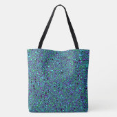 Psychedelische blobs tote bag (Achterkant)