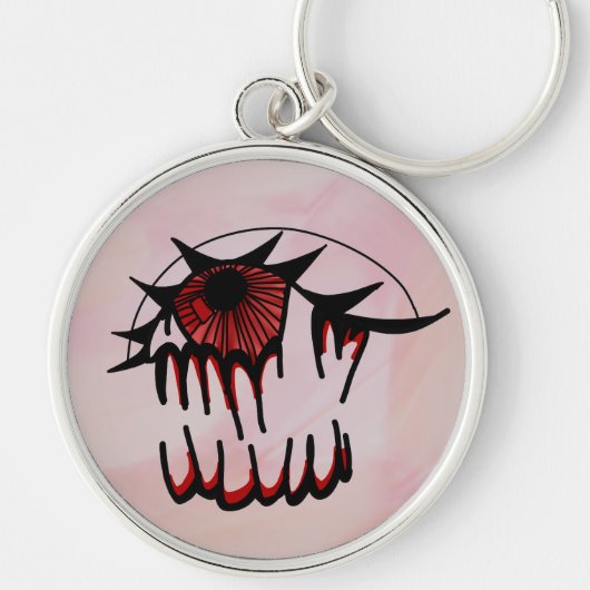 Psychedelische bloeddoorlopen Sleutelhanger (Voorkant)