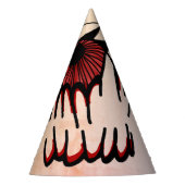 Psychedelische bloeddoorlopen visie feesthoedjes (Voorkant)