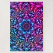 psychedelische bloem mandala puzzel legpuzzel (Verticaal)