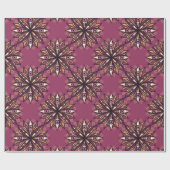 Psychedelische bloem met trippy griezelige ogen cadeaupapier (Vlak)