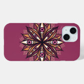 Psychedelische bloem met trippy griezelige ogen Case-Mate iPhone case (Achterkant (horizontaal))