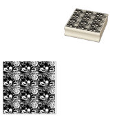 Psychedelische bloem rubberstempel (Gestempeld)