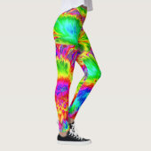 psychedelische bloemen 2 leggings (Rechts)