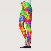 psychedelische bloemen 2 leggings (Links)