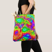 psychedelische bloemen 2 tote bag (Dichtbij)
