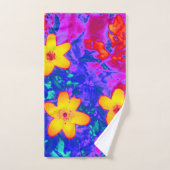 psychedelische bloemen 4 bad handdoek (Handdoek)