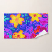 psychedelische bloemen 4 bad handdoek (Handdoek)