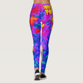 psychedelische bloemen 4 leggings (Achterkant)