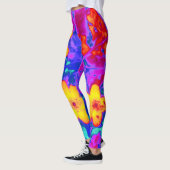 psychedelische bloemen 4 leggings (Links)